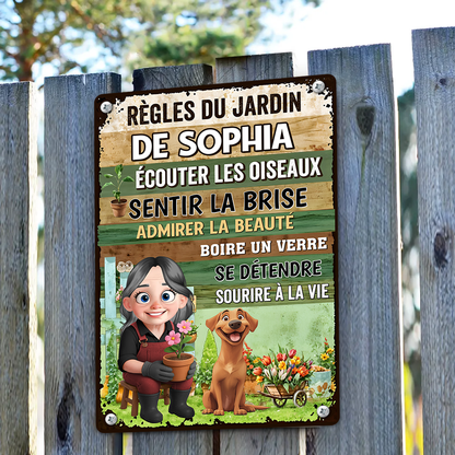 Sentir La Brise, Admirer La Beauté – Plaque En Métal Personnalisée