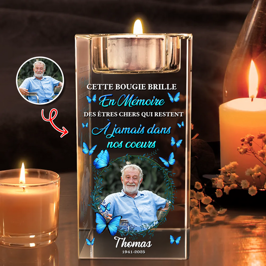 À Jamais Dans Nos Cœurs Personnalisé En Cristal Avec Photo – Toujours Dans Mes Pensées