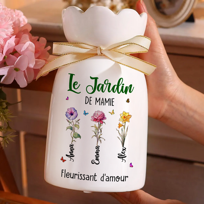 Le Jardin de Mamie – Vase Décoratif Personnalisé Pour La Maison