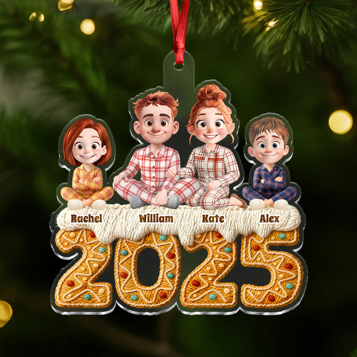 2025 Noël Personnalisée - Ornement Acrylique Personnalisé