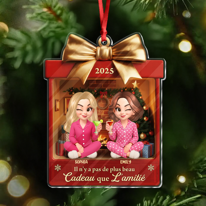 Il N’y A Pas De Plus Beau Cadeau Que L’amitié - Ornement Acrylique Personnalisé