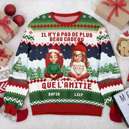 I'Il N’y A Pas De Plus Beau Cadeau Que L’amitié – Motif Bonhomme De Neige, Drôle Et Original