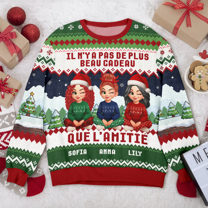 I'Il N’y A Pas De Plus Beau Cadeau Que L’amitié – Motif Bonhomme De Neige, Drôle Et Original