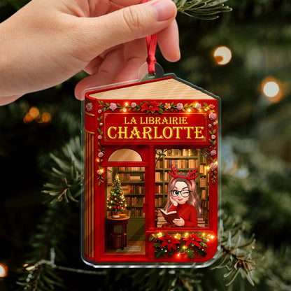 2025 Noël La Librairie - Ornement Acrylique Personnalisé