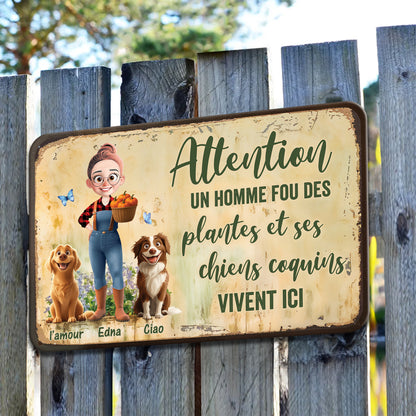 Bienvenue Au Jardin – Plaque En Métal Personnalisée