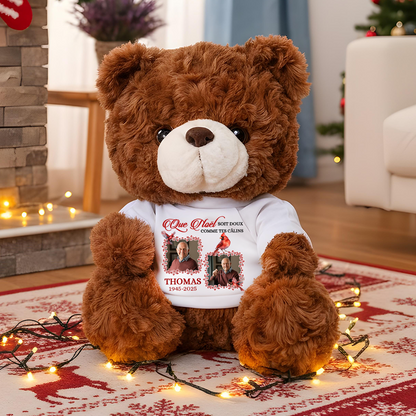 Photo Soit Doux Comme Tes Câlins - Ours En Peluche en T-shirt Personnalisé avec Photo