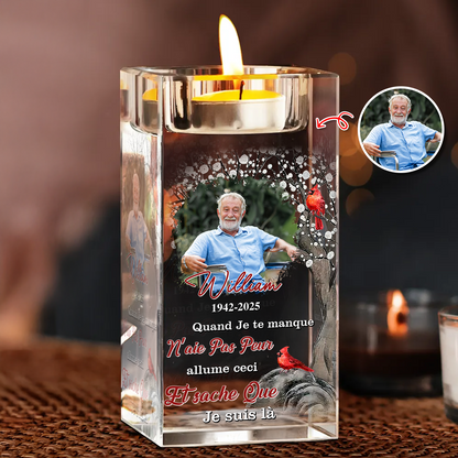 Quand Je Te Manque Personnalisé En Cristal Avec Photo – Toujours Dans Mes Pensées