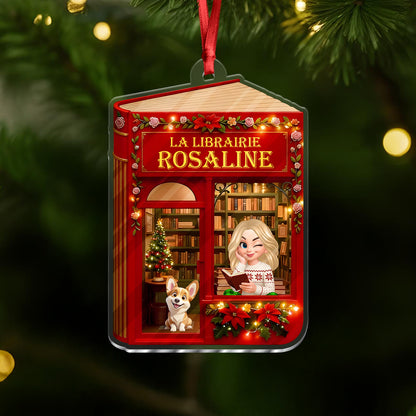 2025 Noël La Librairie - Ornement Acrylique Personnalisé