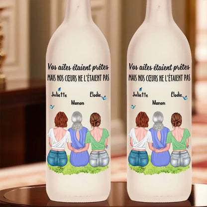 Pour Toujours Dans Nos Cœurs Et Nos Pensées - Bouteille Lumineuse Personnalisée