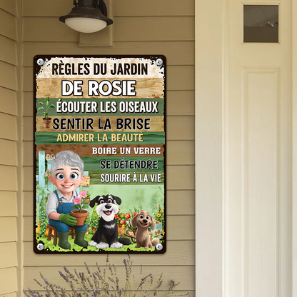 Sentir La Brise, Admirer La Beauté – Plaque En Métal Personnalisée