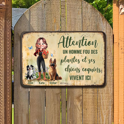 Bienvenue Au Jardin – Plaque En Métal Personnalisée
