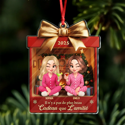 Il N’y A Pas De Plus Beau Cadeau Que L’amitié - Ornement Acrylique Personnalisé