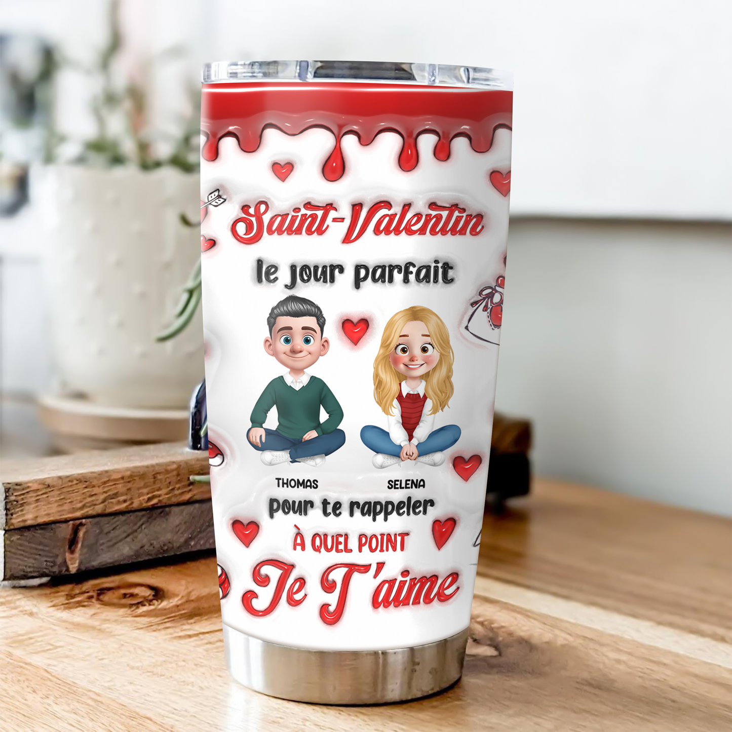 Saint-Valentin - Gobelet 590ml Personnalisé