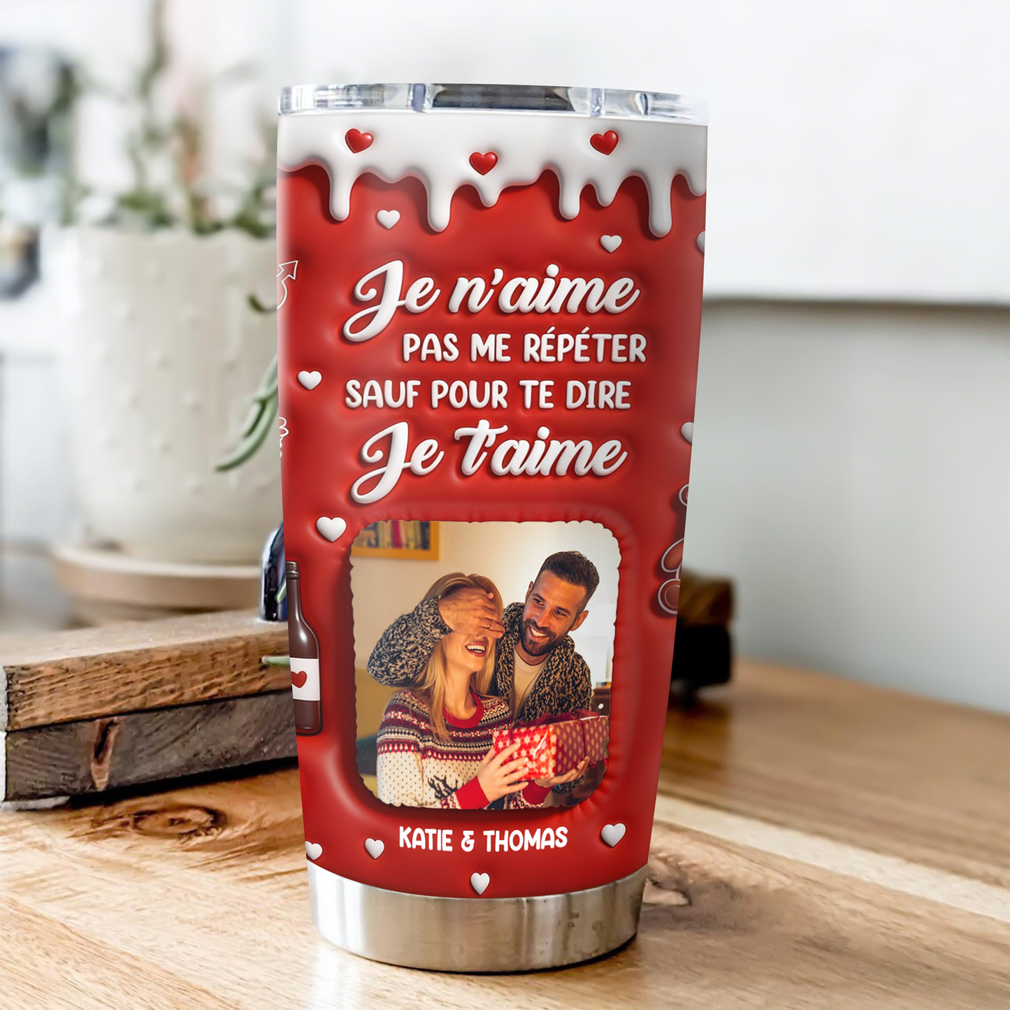 Je N’aime Pas Me Répéter Sauf Pour Te Dire Je t’aime. - Gobelet 590ml Personnalisé