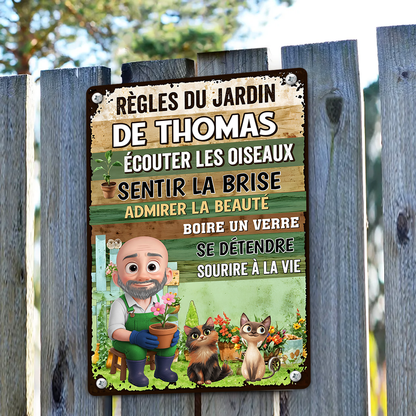 Sentir La Brise, Admirer La Beauté – Plaque En Métal Personnalisée