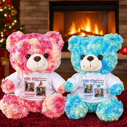 Photo Soit Doux Comme Tes Câlins - Ours En Peluche en T-shirt Personnalisé avec Photo