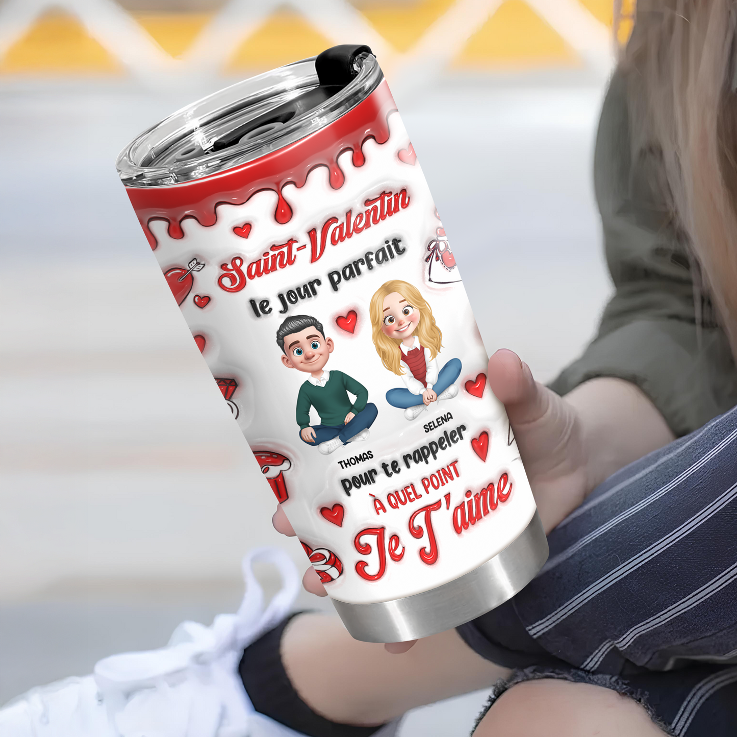 Saint-Valentin - Gobelet 590ml Personnalisé