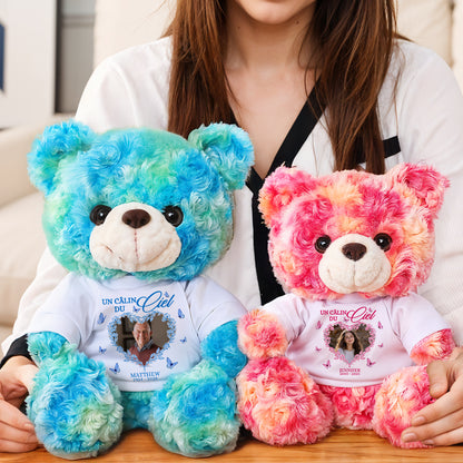 Serre Cet Ourson Souvenir - Ours En Peluche en T-shirt Personnalisé avec Photo