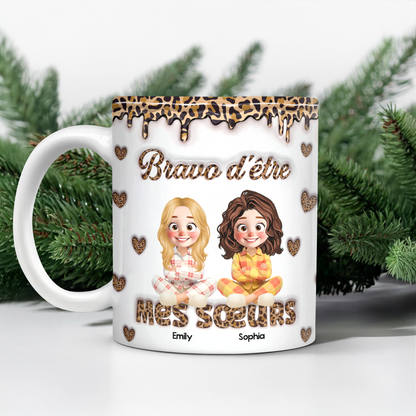 Bravo D’être - Mug Personnalisé 3D Gonflé Effet