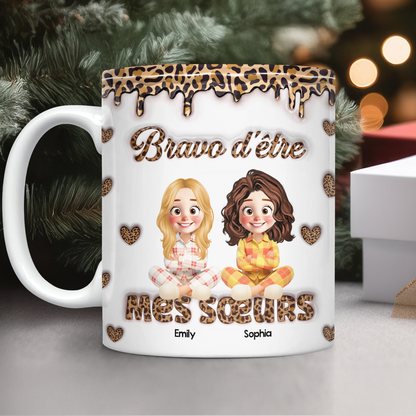 Bravo D’être - Mug Personnalisé 3D Gonflé Effet