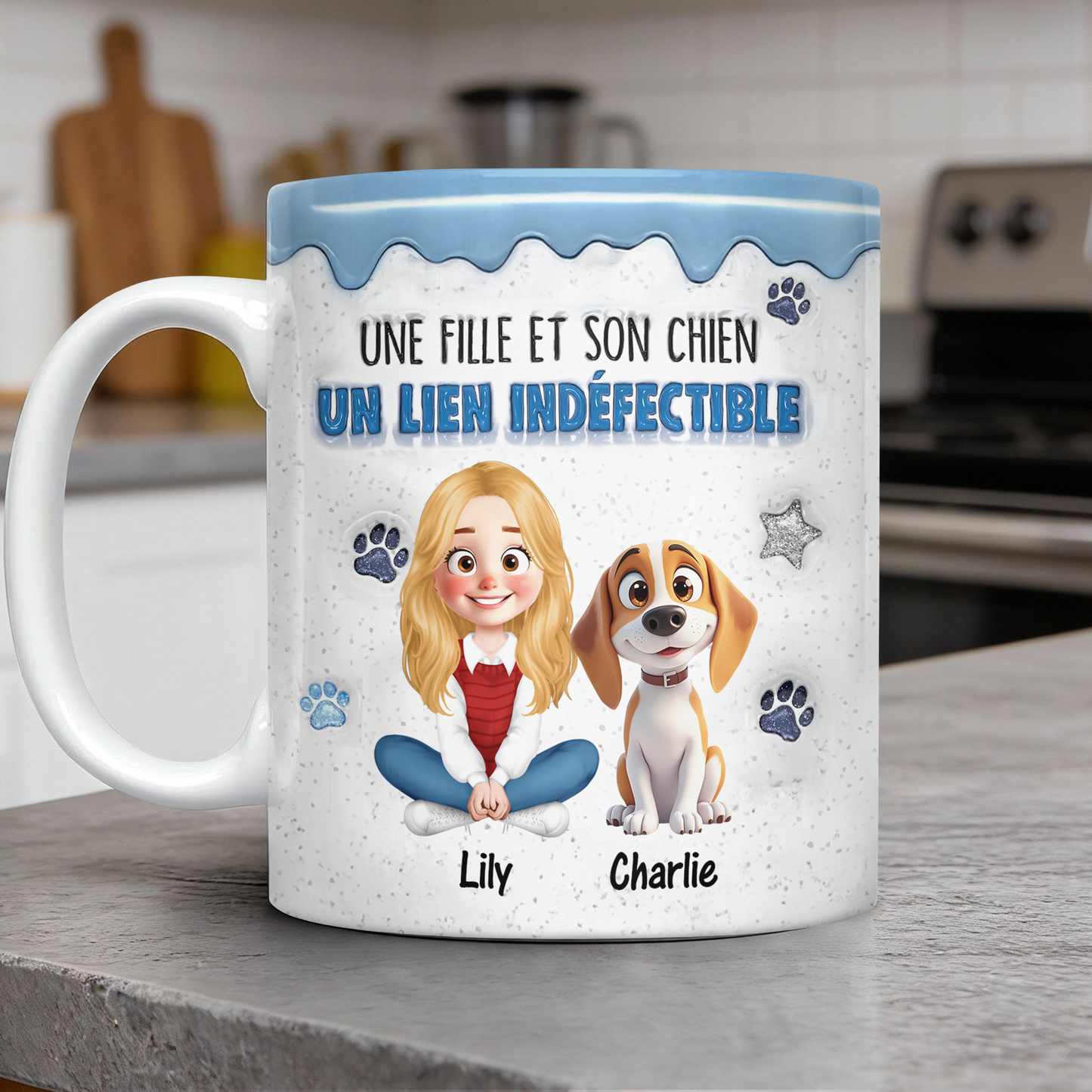 Un Lien Indéfectible - Mug Personnalisé 3D Gonflé Effet
