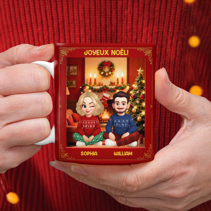 3D Joyeux Noël ! - Mug Personnalisé 3D Gonflé Effet