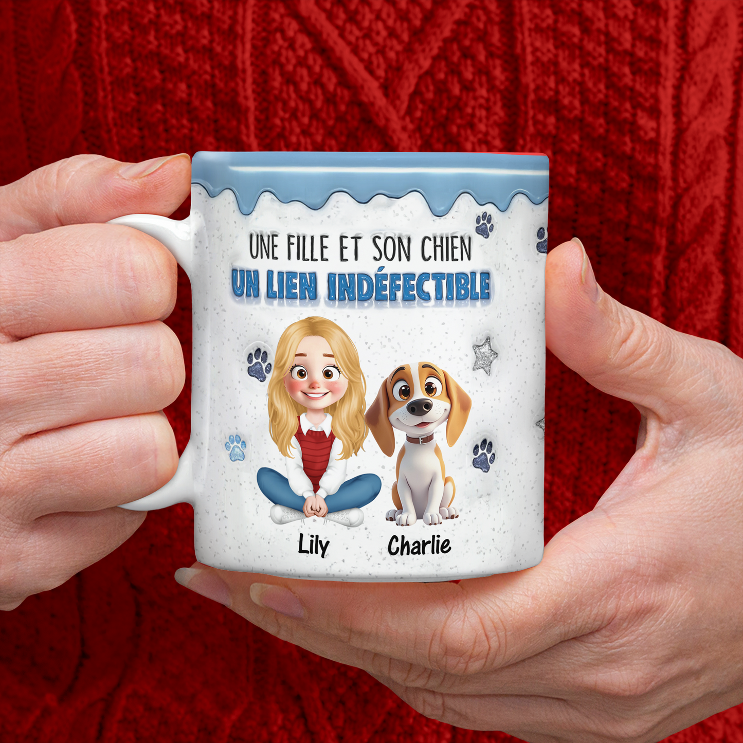Un Lien Indéfectible - Mug Personnalisé 3D Gonflé Effet