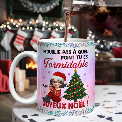 Joyeux Noël !  - Mug Personnalisé 3D Gonflé Effet