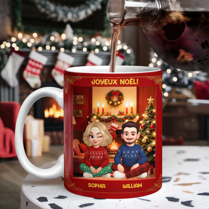 3D Joyeux Noël ! - Mug Personnalisé 3D Gonflé Effet