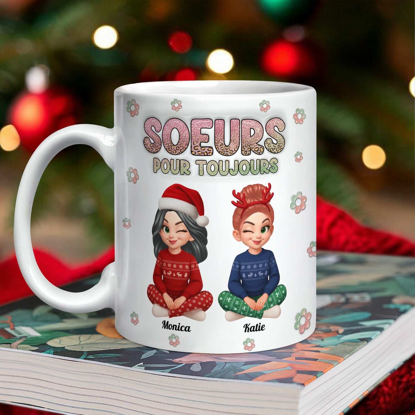 Pour Toujours  Mug Personnalisé 3D Gonflé Effet