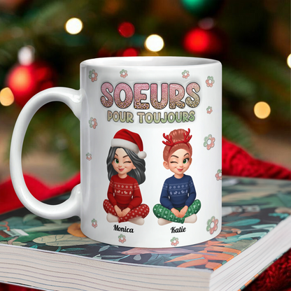 Pour Toujours  Mug Personnalisé 3D Gonflé Effet