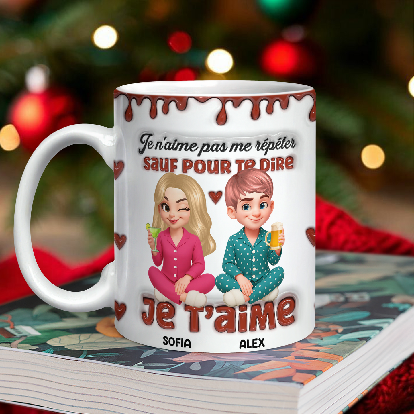 Sauf Pour Te Dire Je t’aime - Mug Personnalisé 3D Gonflé Effet
