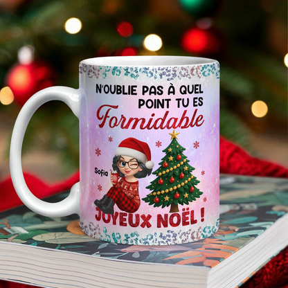 Joyeux Noël !  - Mug Personnalisé 3D Gonflé Effet