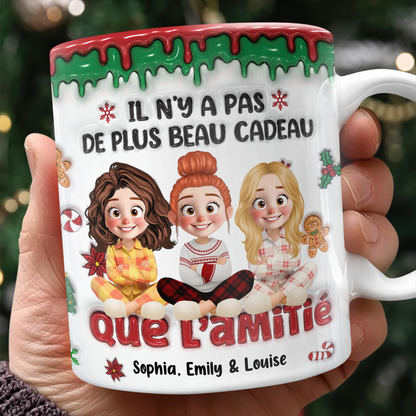 Il N’y A Pas De Plus Beau Cadeau Que L’amitié 2 - Mug Personnalisé 3D Gonflé Effet