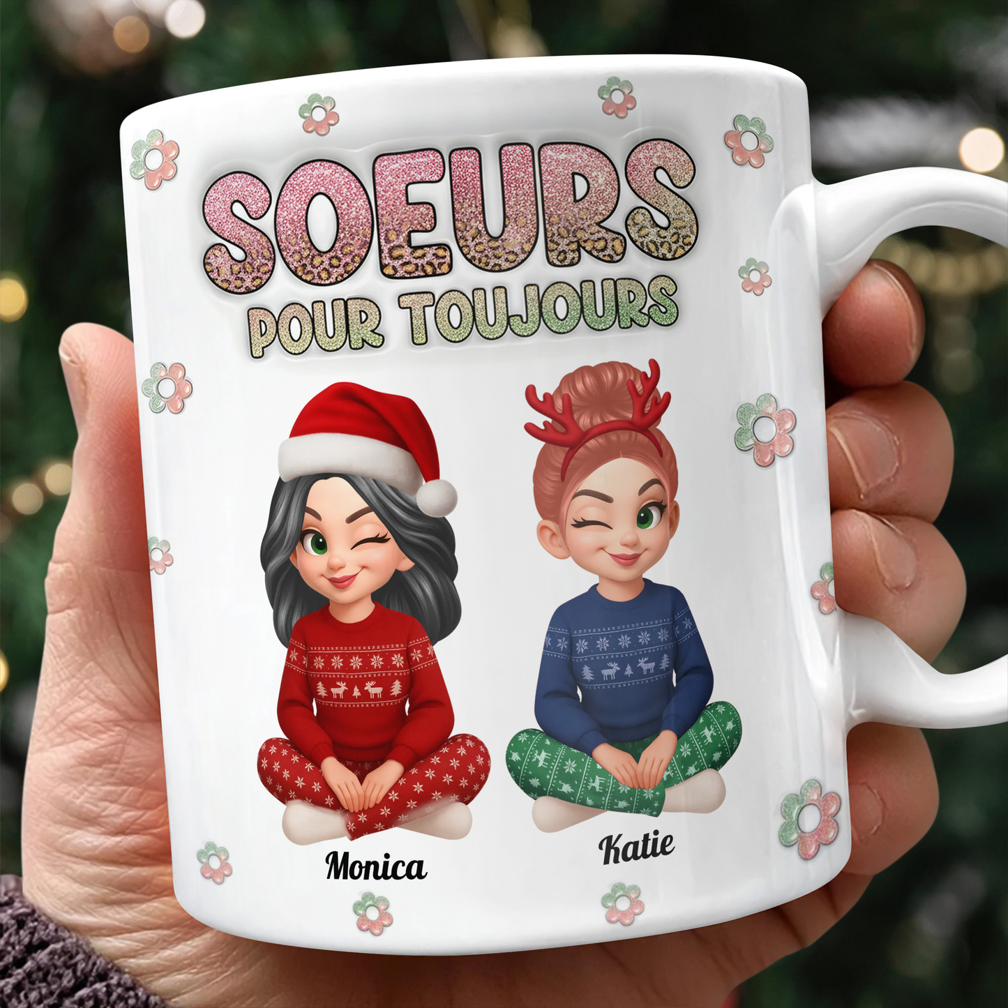Pour Toujours  Mug Personnalisé 3D Gonflé Effet