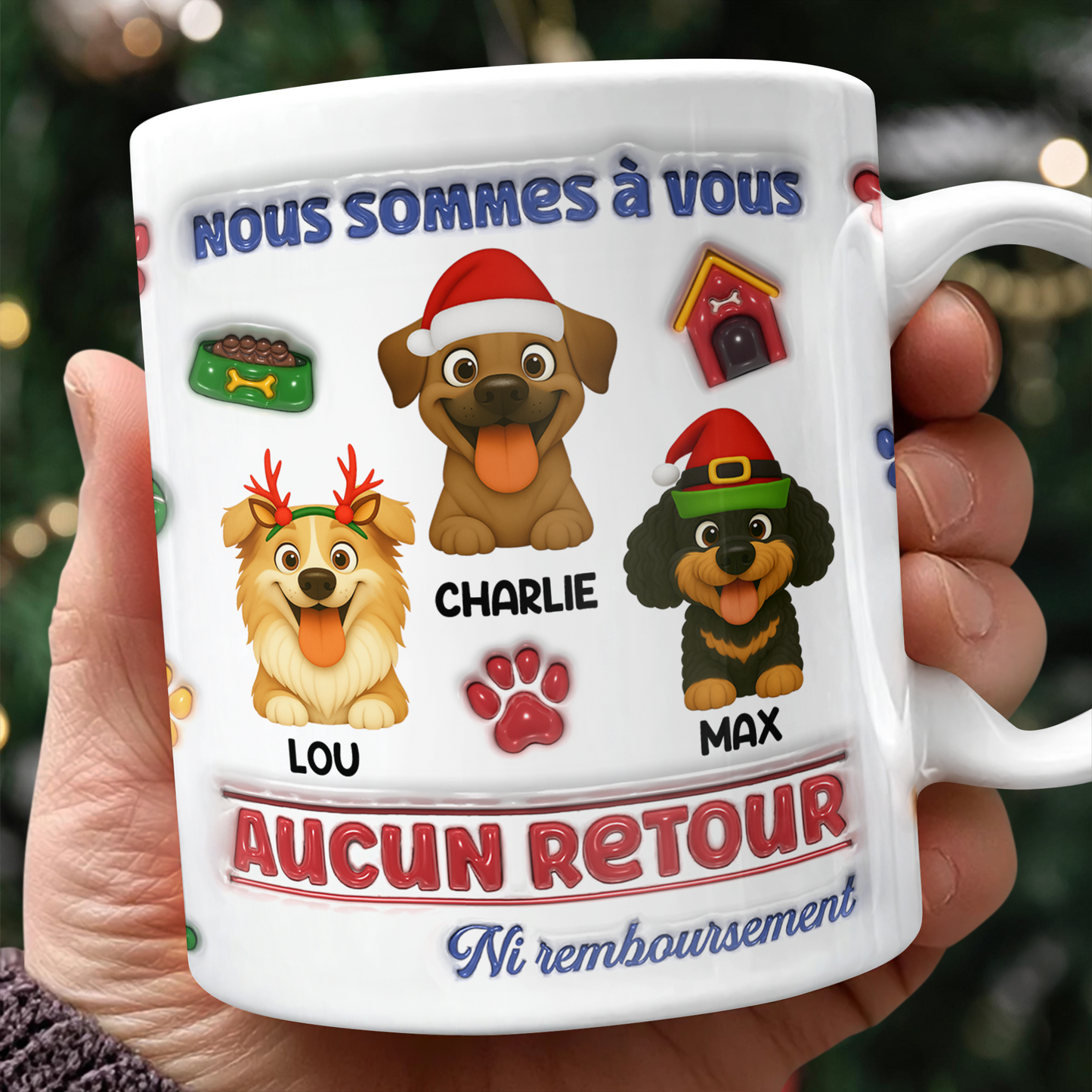 Je Suis À Vous   - Mug Personnalisé 3D Gonflé Effet