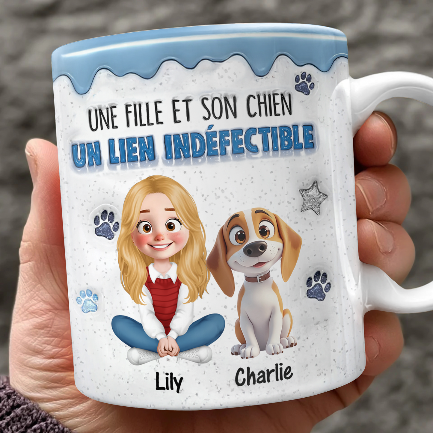 Un Lien Indéfectible - Mug Personnalisé 3D Gonflé Effet