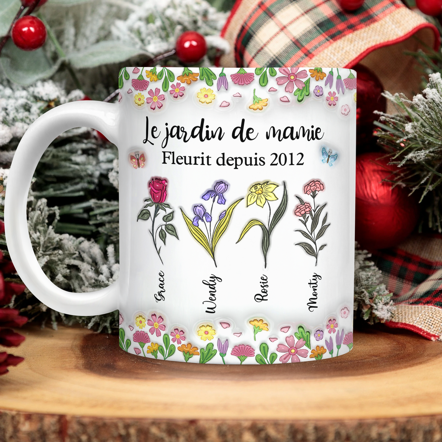 Le Jardin De Mamie 3D Effet- Mug Personnalisé 3D Gonflé Effet