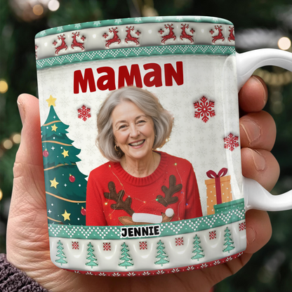 Grand-mère - Mug Personnalisé 3D Gonflé Effet