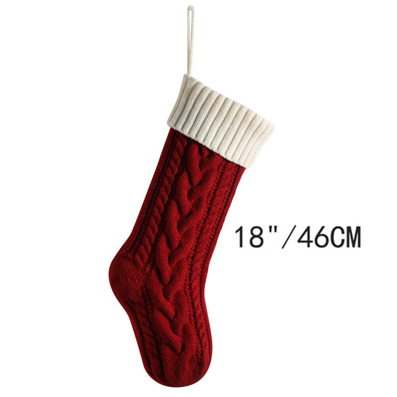 Personnalisé au Nom de Famille Ornement de Noël – Décoration en Bois avec Chaussette