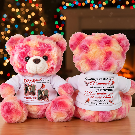 Photo Soit Doux Comme Tes Câlins - Ours En Peluche en T-shirt Personnalisé avec Photo