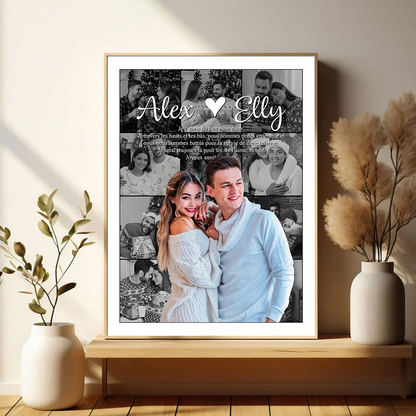 Je T'aime Lyrics - Impression Sur Toile Personnalisée - Cadeau Familial