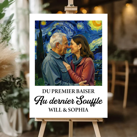 Du Premier Baiser Au Dernier Souffle - Impression Sur Toile Personnalisée - Cadeau Familial