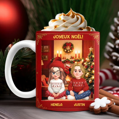 3D Joyeux Noël ! - Mug Personnalisé 3D Gonflé Effet