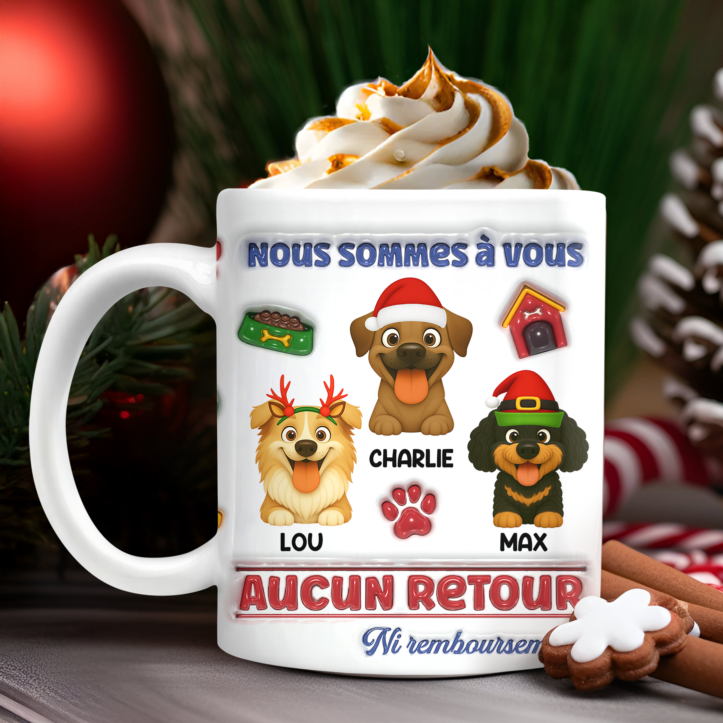 Je Suis À Vous   - Mug Personnalisé 3D Gonflé Effet