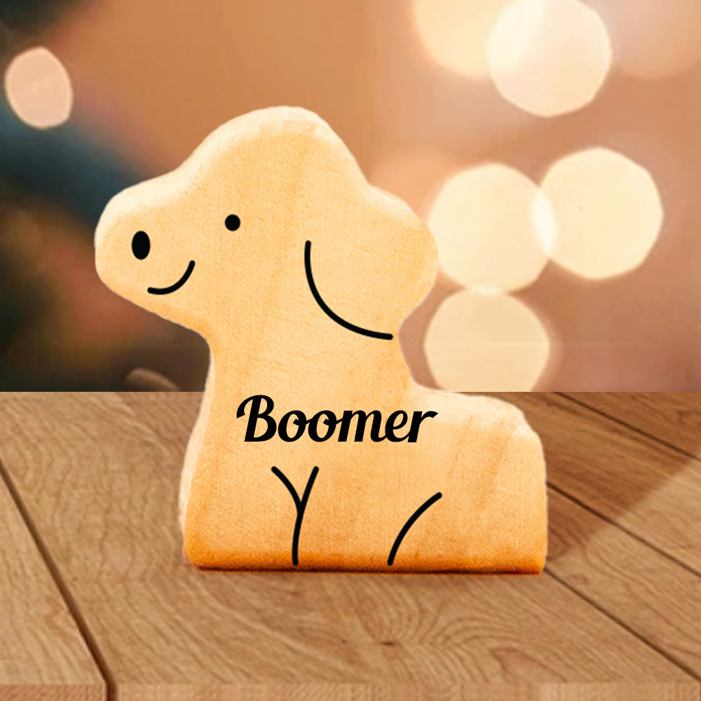 Puzzle De Famille En Bois Avec Nom - Sculptures En Bois Pour Animaux De Compagnie